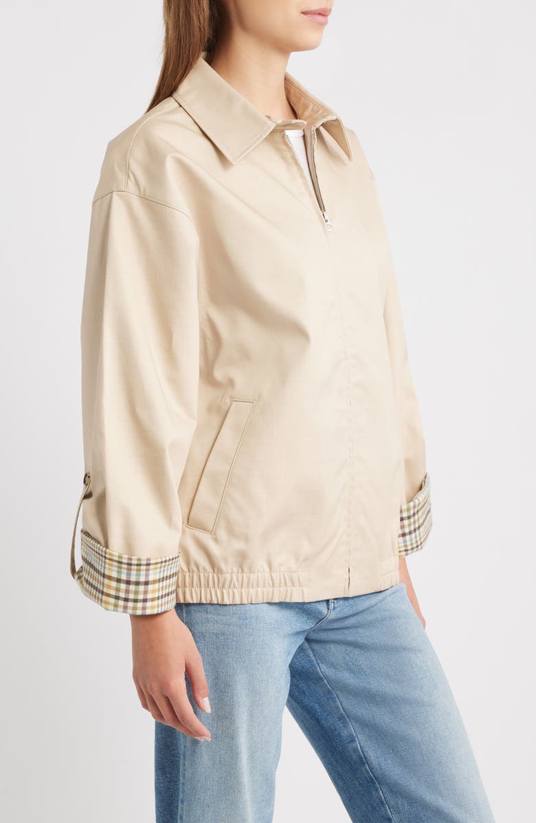 rag & bone Carrie Front Zip Jacket, Alternate, color, Beige