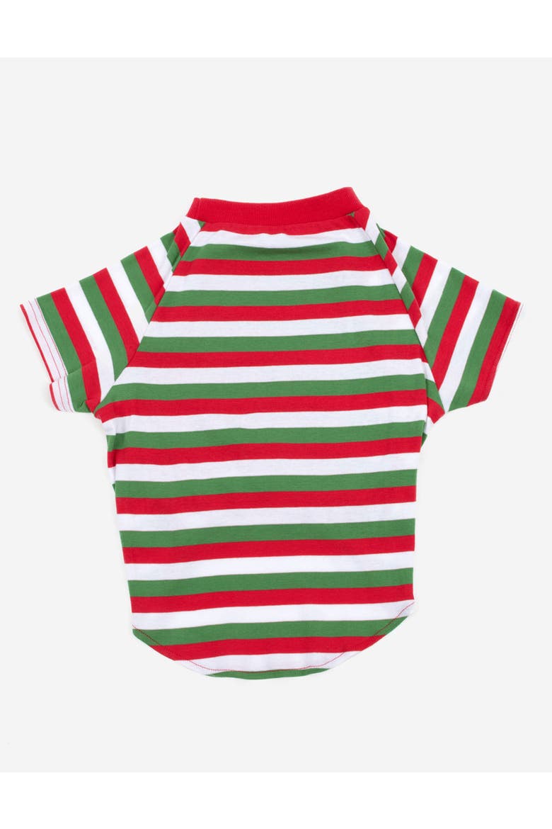 Dog Cotton Matching Family Holiday Pajamas, Alternate, color, Red White & Green