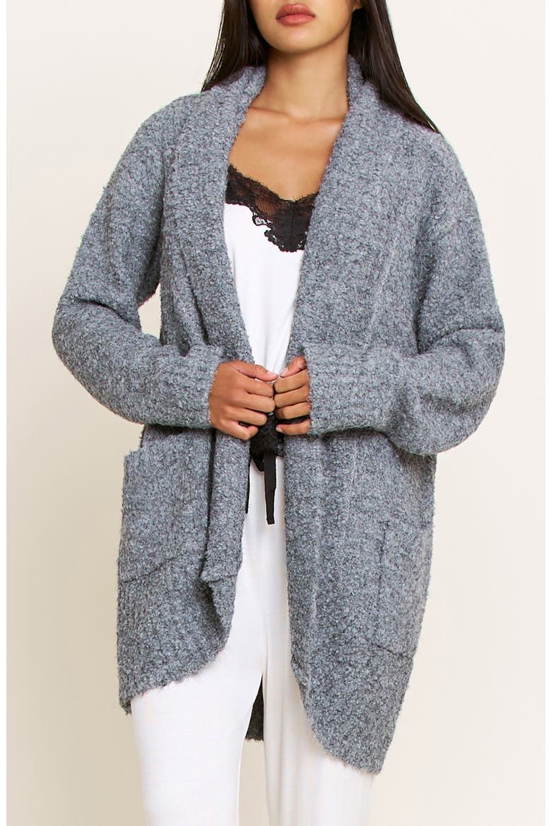 Ready to Relax Cardigan, Main, color, HEATHER GREY