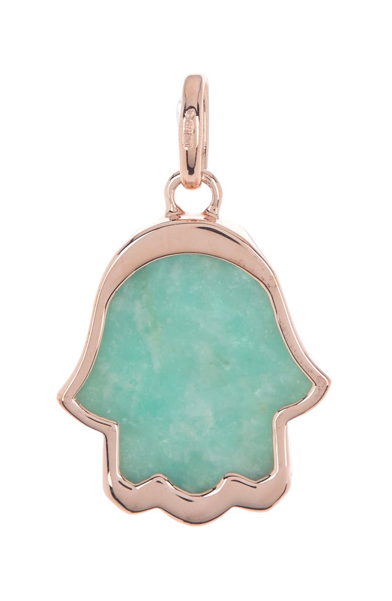 Monica Vinader Atlantis Hamsa Semiprecious Stone Enhancer, Main, color,