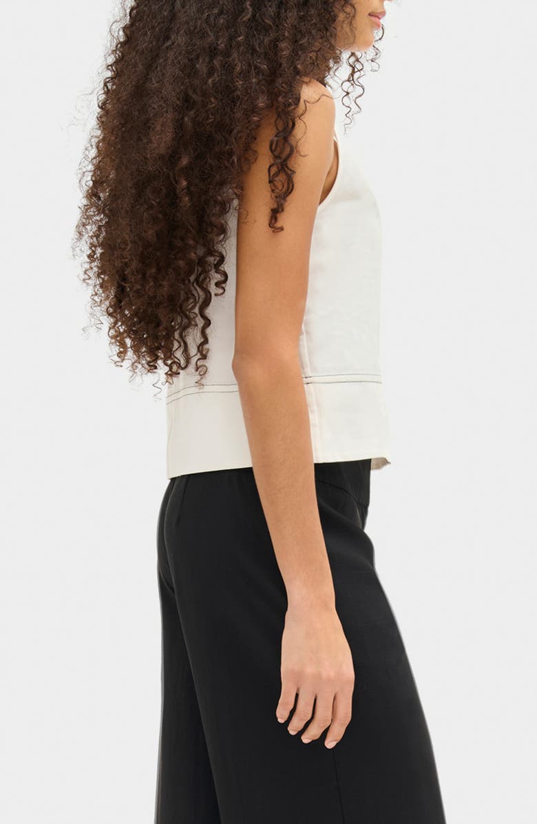ALIGNE Susan Organic Cotton Blend Swing Top, Alternate, color, White