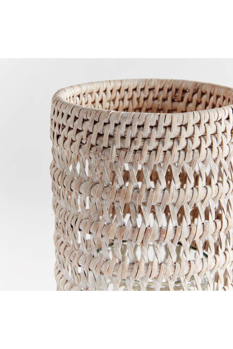 Burma Rattan Hurricane, Alternate, color, White