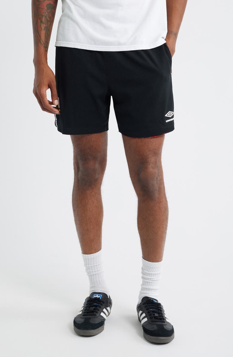 MARKET x Umbro Reversible Knit Drawstring Shorts, Alternate, color, Black/ Vermil