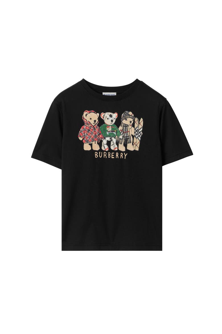 Thomas Bear and Friends Cotton T-shirt, Main, color, Black