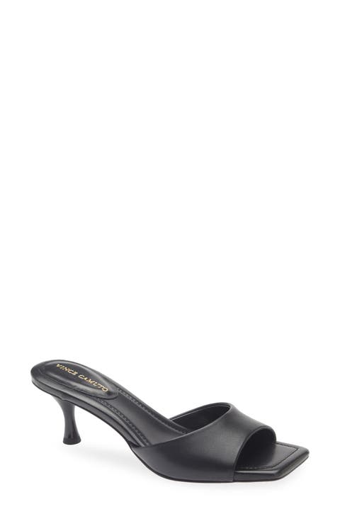 Veblee Leather Slide Sandal