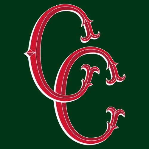Crooks & Castles Red Initials Logo  Graphic T-shirt In Dark Green