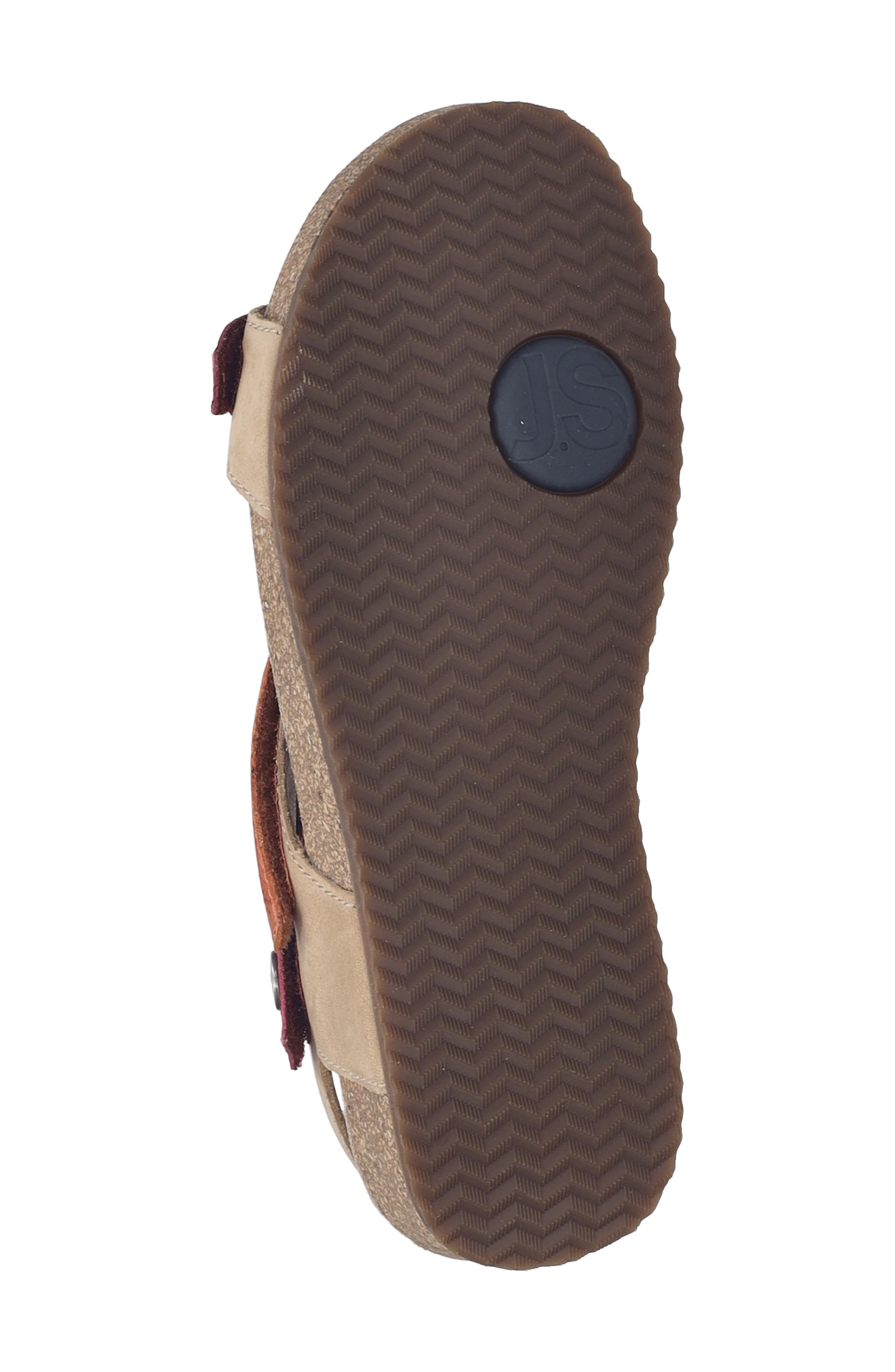 Josef Seibel Tonga 73 Ankle Strap Platform Wedge Sandal, Alternate, color, Nuss Multi