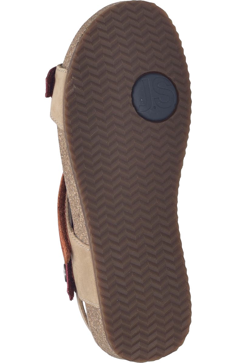 Josef Seibel Tonga 73 Ankle Strap Platform Wedge Sandal, Alternate, color, Nuss Multi