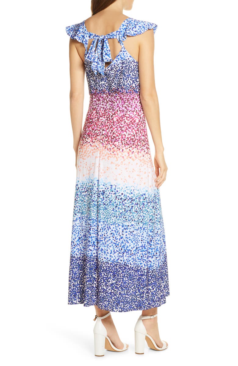 Julia Jordan Ruffle Sleeve Maxi Dress, Alternate, color,