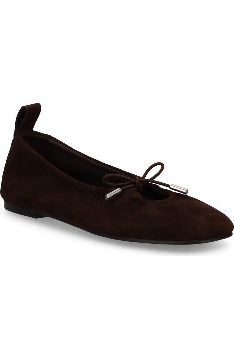 ALOHAS Rosalind Leather Ballet Flat, Main, color, Recycled Brown