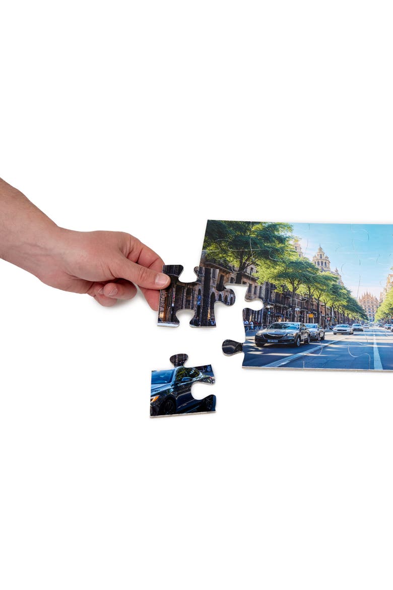 Puzzles The World In Pieces, Alternate, color, Blue Multi
