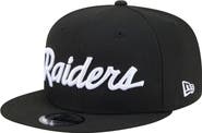 New Era Men's New Era  Black Las Vegas Raiders Core Team Script 9FIFTY Snapback Hat
