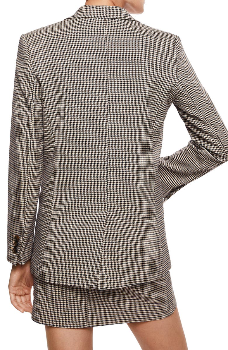 MANGO Check Blazer, Alternate, color,