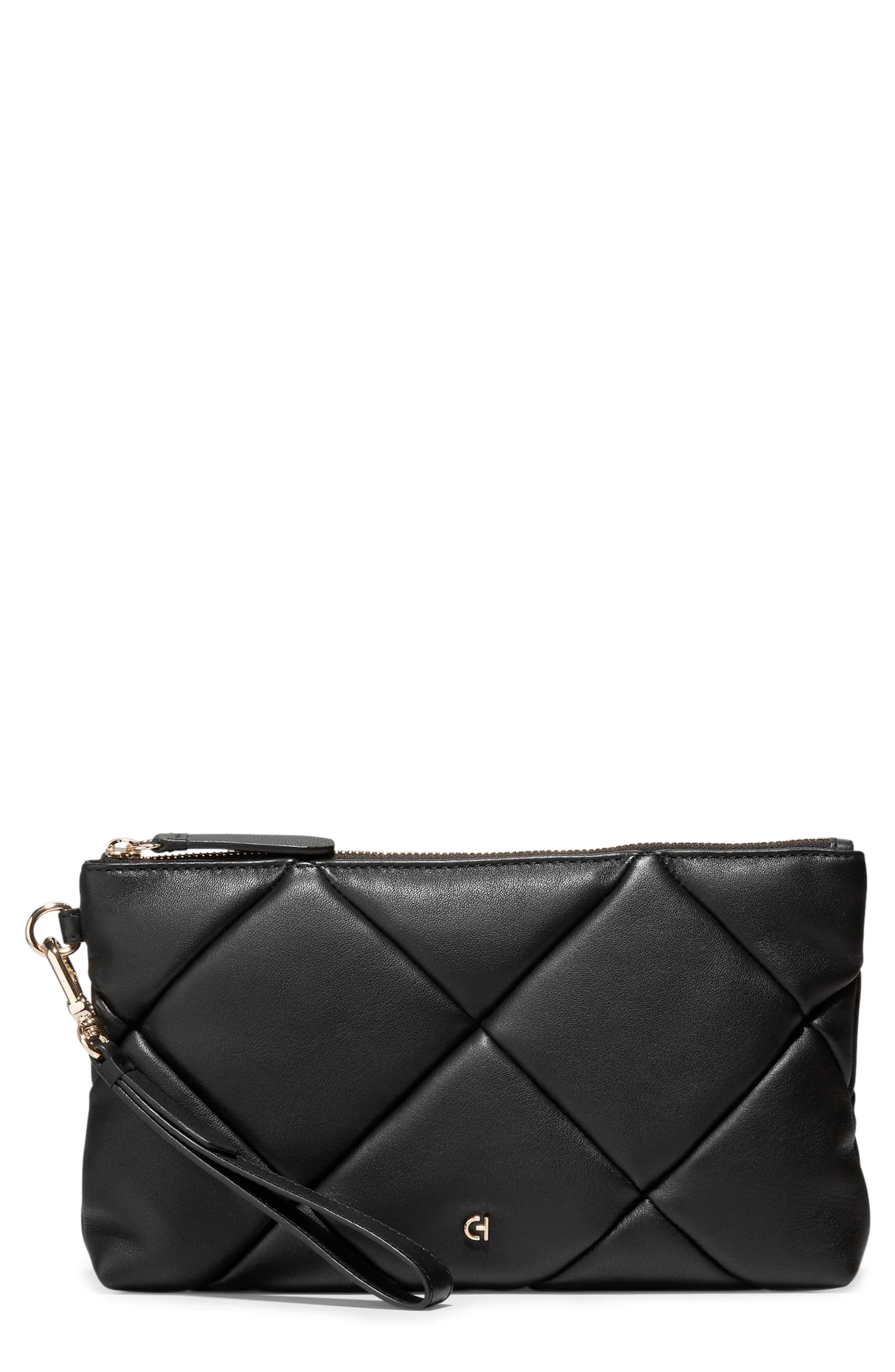 Cole Haan Essential Quilted Leather Clutch, Main, color, 