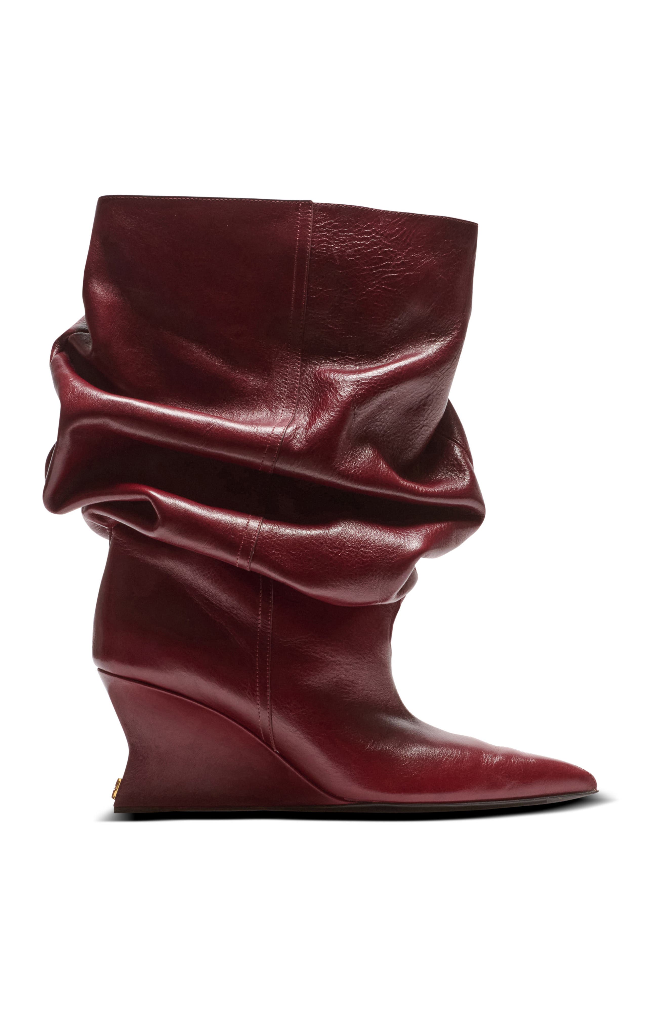 Balmain Wedge Ankle Boots, Alternate, color, Brown