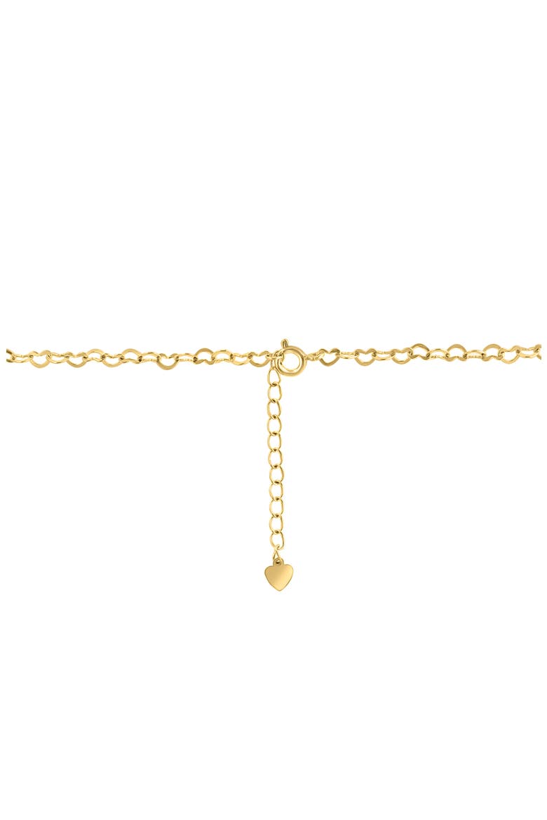 Freshwater Pearl Station Heart Chain Necklace, Alternate, color, WHITE
