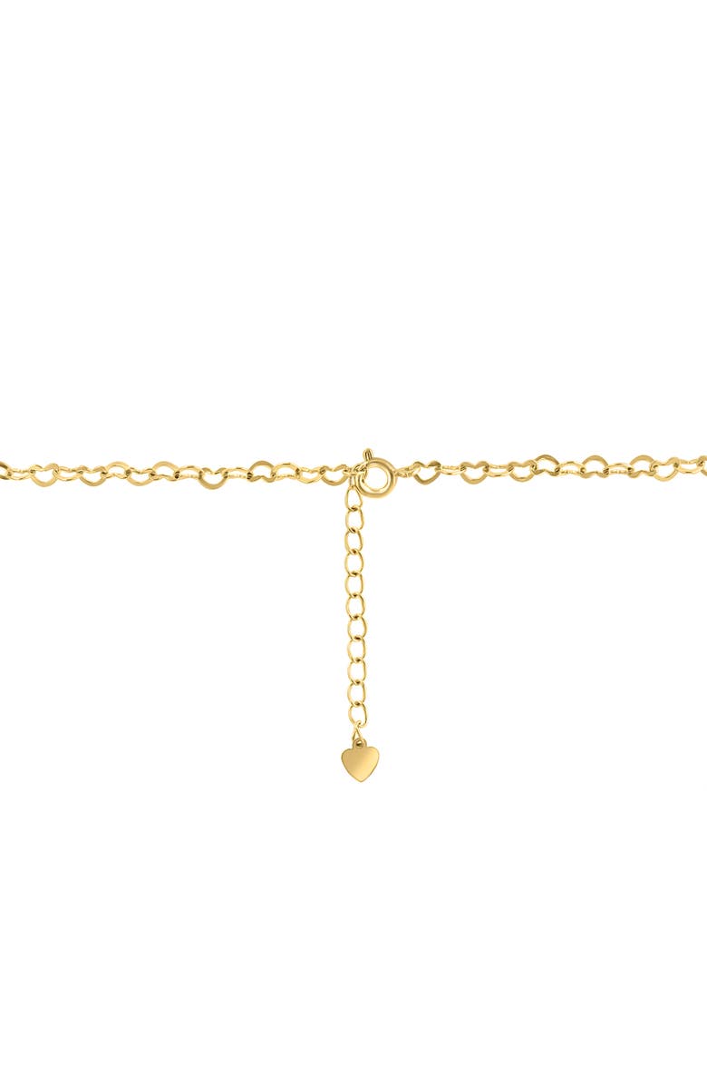 EFFY Freshwater Pearl Station Heart Chain Necklace, Alternate, color, 