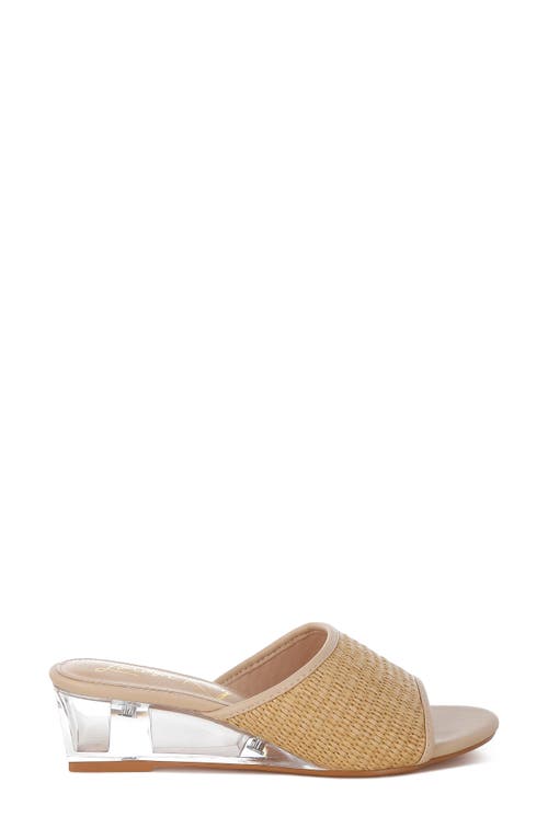London Rag Osminda Wedge Sandal In Natural