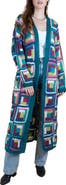 SAACHI Granny Square Crochet Longline Cardigan