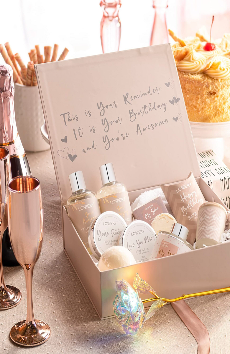Lovery Luxury Birthday Spa Gift Box, Alternate, color, Pink