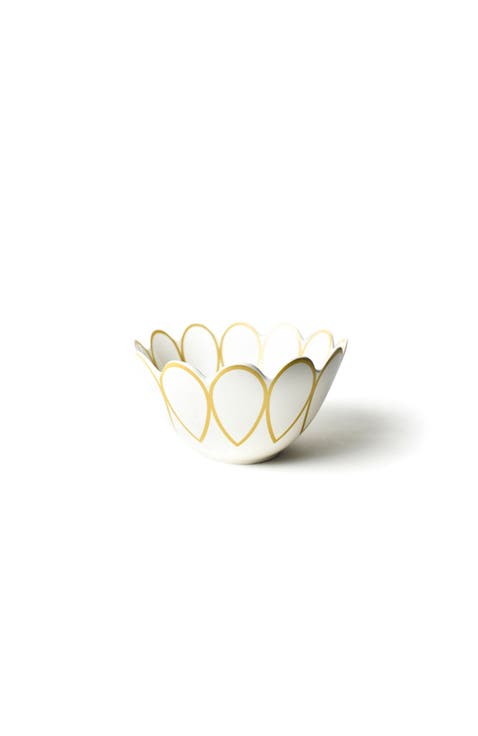 Deco Gold Scallop Serving Bowl