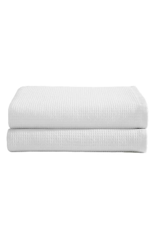 Calvin Klein Eternity Set Of 2 Bath Sheets In White