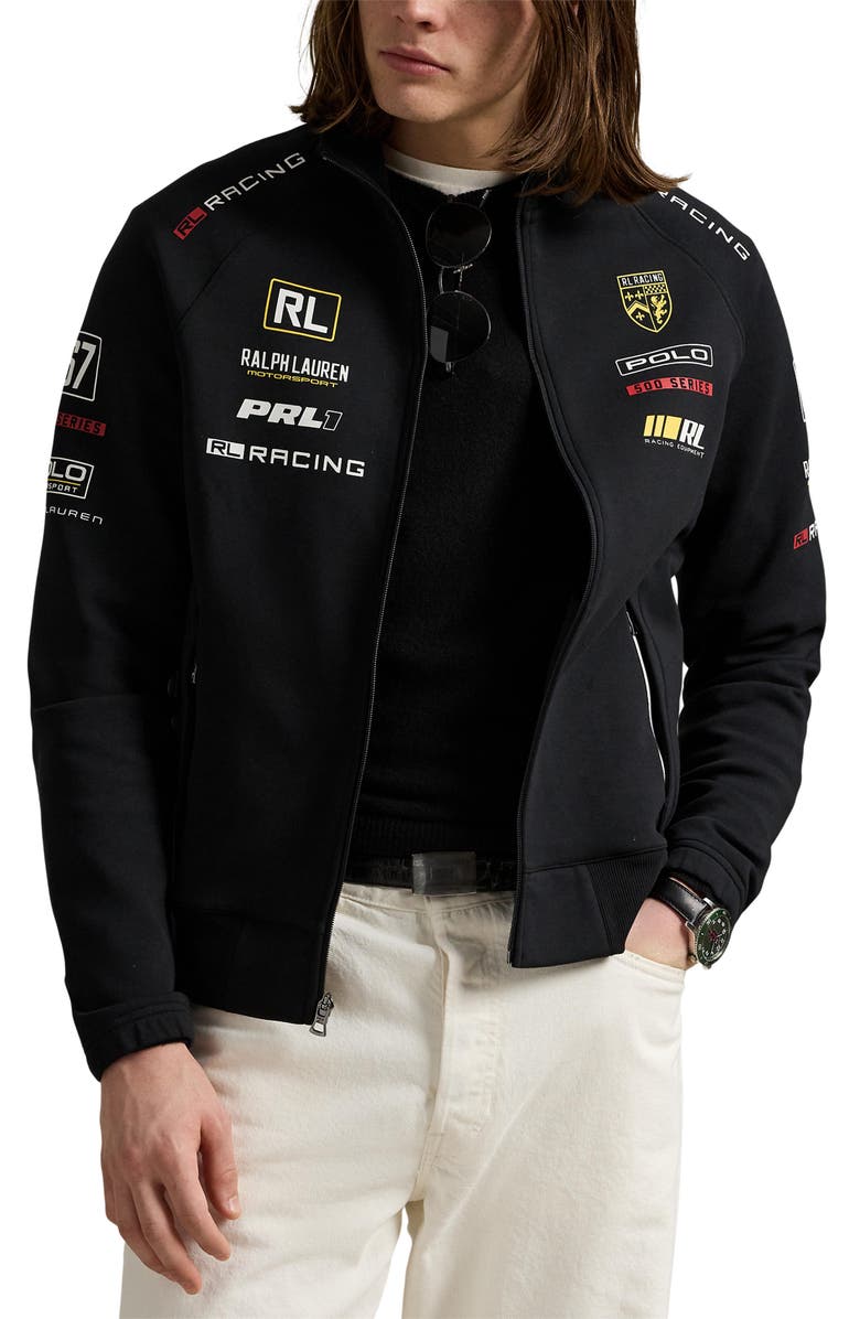 Polo Ralph Lauren Quilted Stretch Double-Knit Track Jacket, Main, color, 