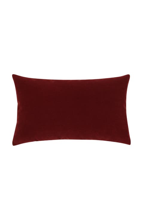 Plush Velvet Indoor 
Outdoor Woven Accent Pillow