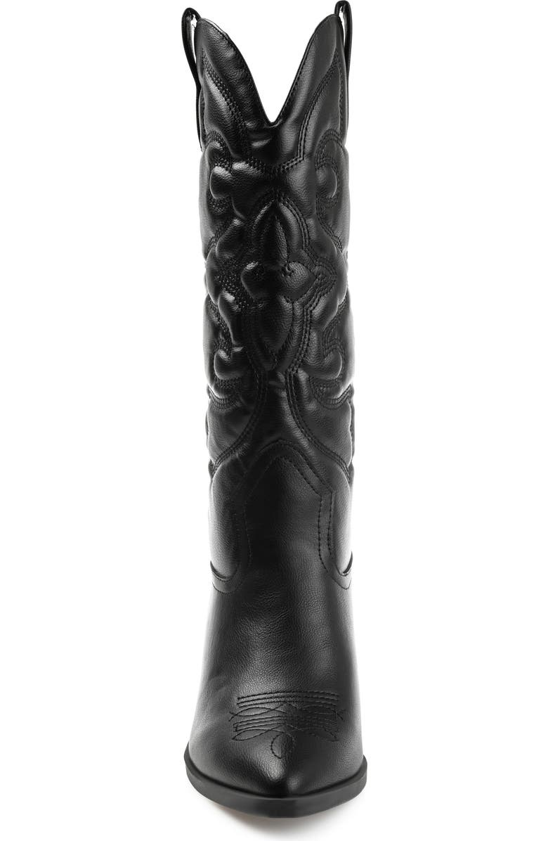 Journee Collection Chantry Western Boot, Alternate, color, Black