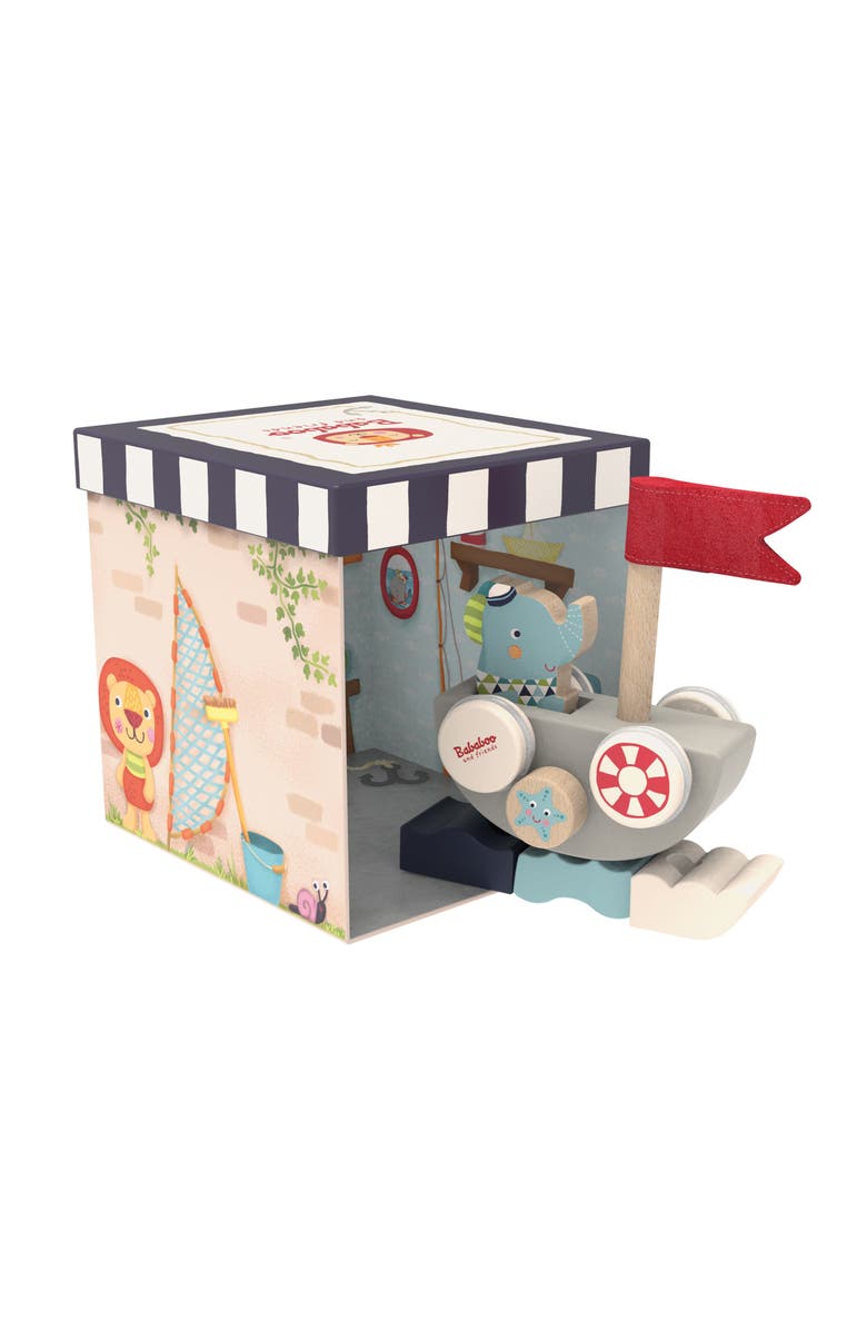 Bababoo and friends<sup>®</sup> Lolo Elephant Funny Autoboat 2-in-1 Stacking Game, Alternate, color, Grey