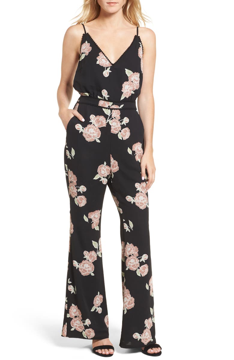 cupcakes and cashmere Felissa Strappy Jumpsuit, Main, color, 