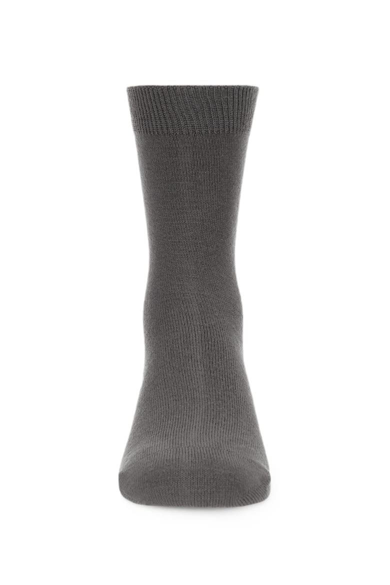 Kid's Basic Soft Rayon Crew Socks, Alternate, color, Dark Gray