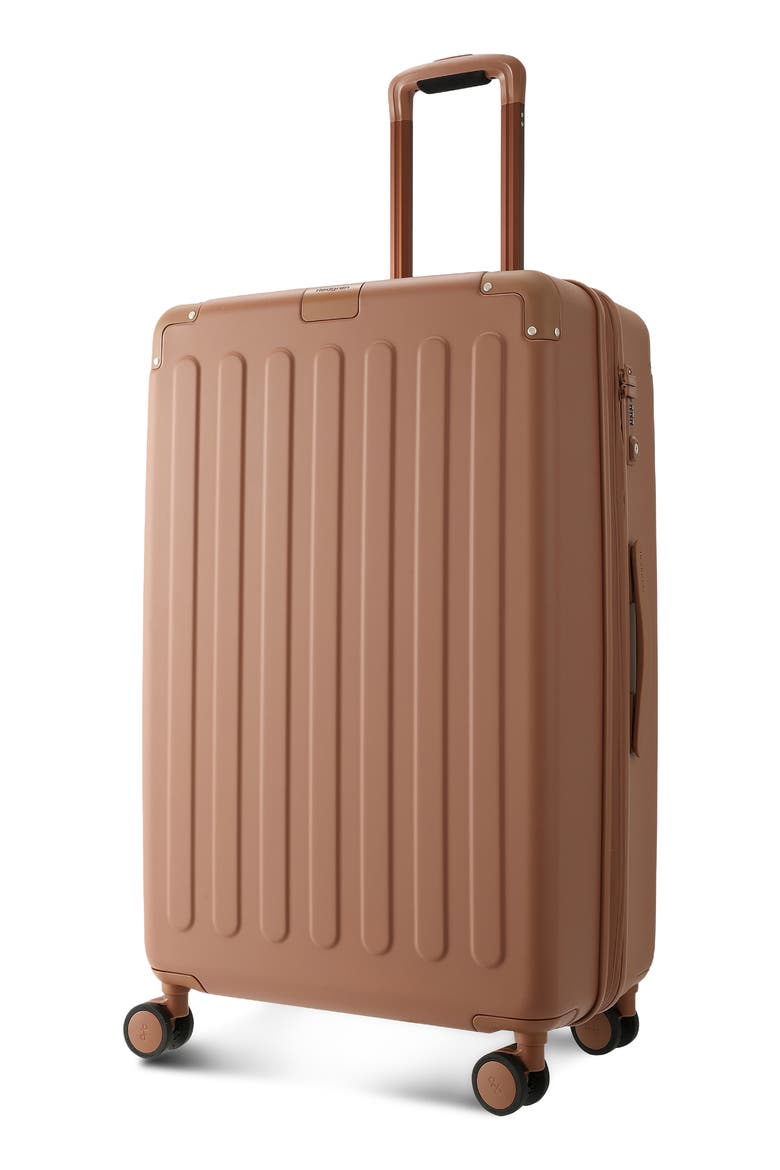 Nostos Matte Large Spinner Suitcase, Alternate, color, TUSCANY