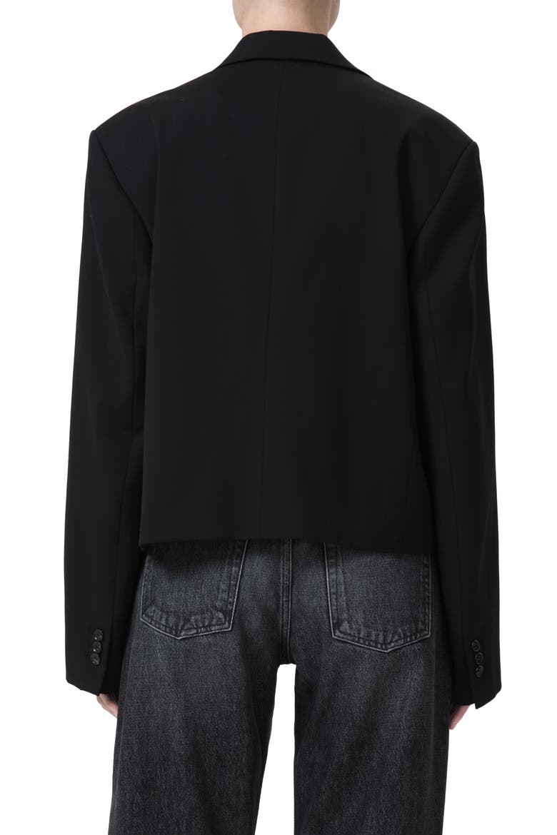 Callie Crop Blazer, Alternate, color, BLACK