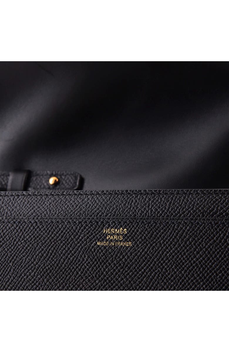 Pre-Owned Hermes Constance To Go Wallet Epsom, Alternate, color, Noir