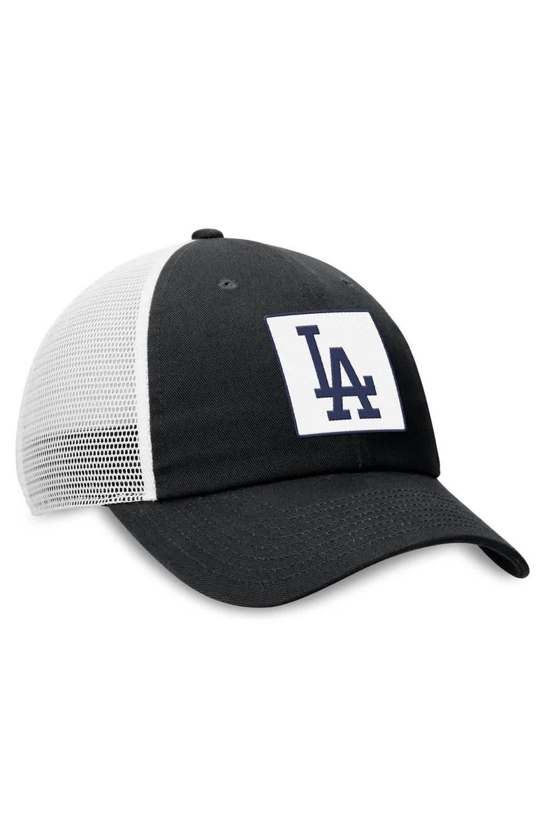 Nike Men's Nike Black Los Angeles Dodgers Rise Adjustable Trucker Hat, Alternate, color,
