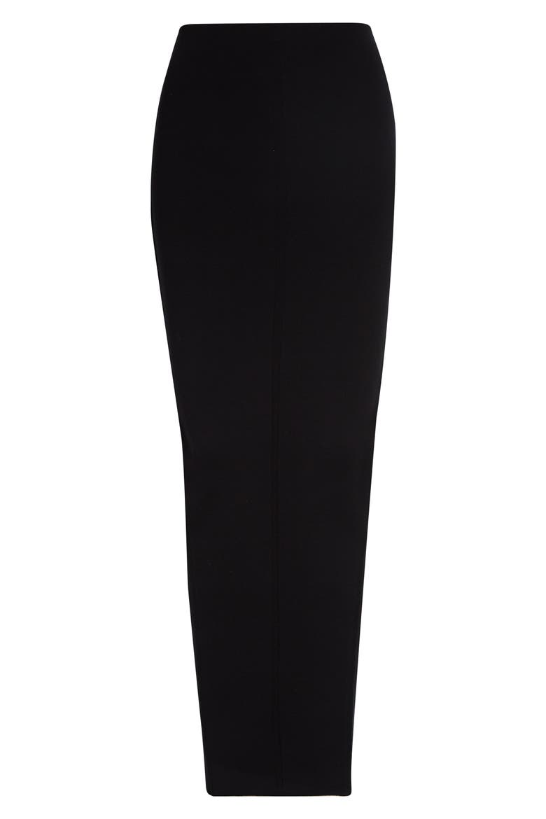 Pillar Compact Knit Maxi Skirt, Alternate, color, BLACK