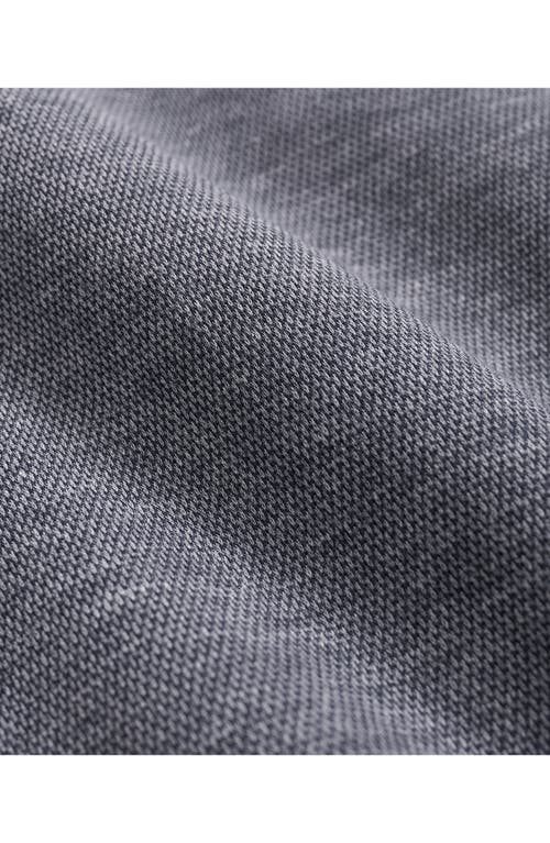 BROOKS BROTHERS BROOKS BROTHERS HEATHERED PIQUÉ HALF ZIP PULLOVER