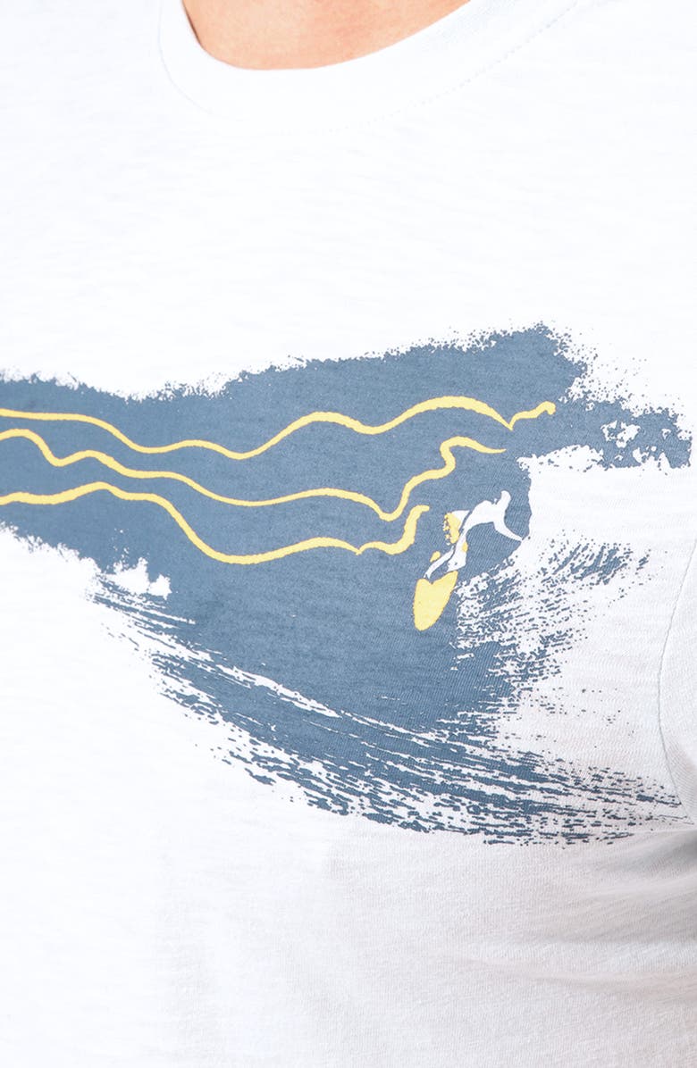 Threads 4 Thought Surfer Chest Stripe Organic Cotton Graphic Tee, Alternate, color,