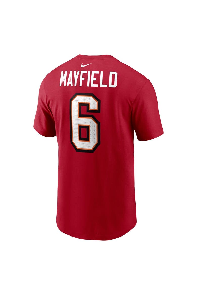 Men's Nike Baker Mayfield Red Tampa Bay Buccaneers Player Name & Number T-Shirt, Alternate, color, Red