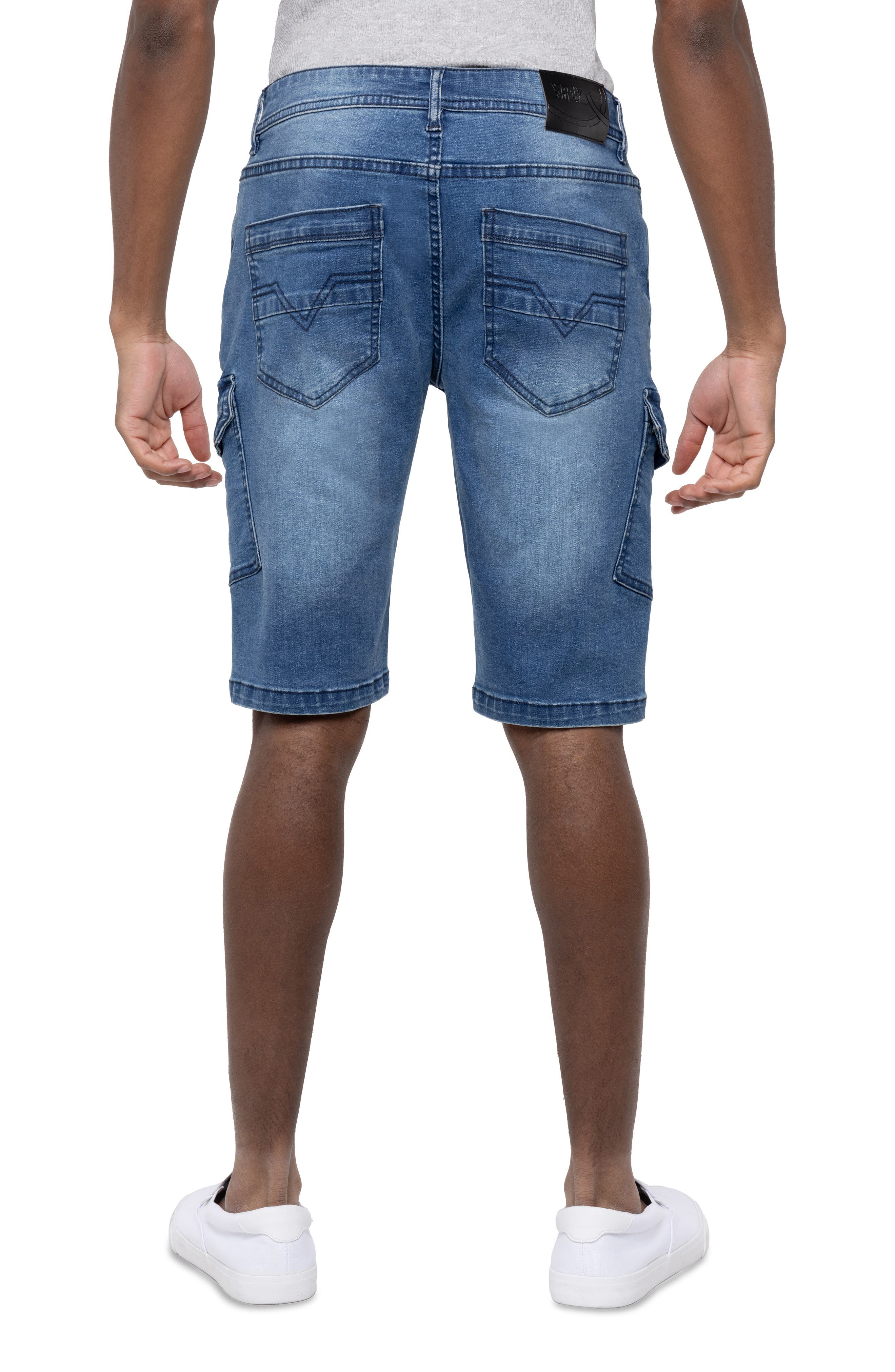 Denim Cargo Shorts - image 2