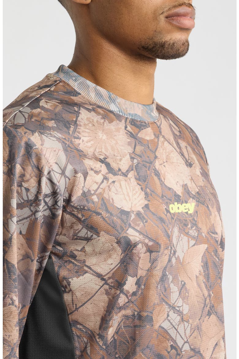 Basecamp Nature Print Graphic Long Sleeve T-Shirt, Alternate, color, FENCE CAMO MULTI