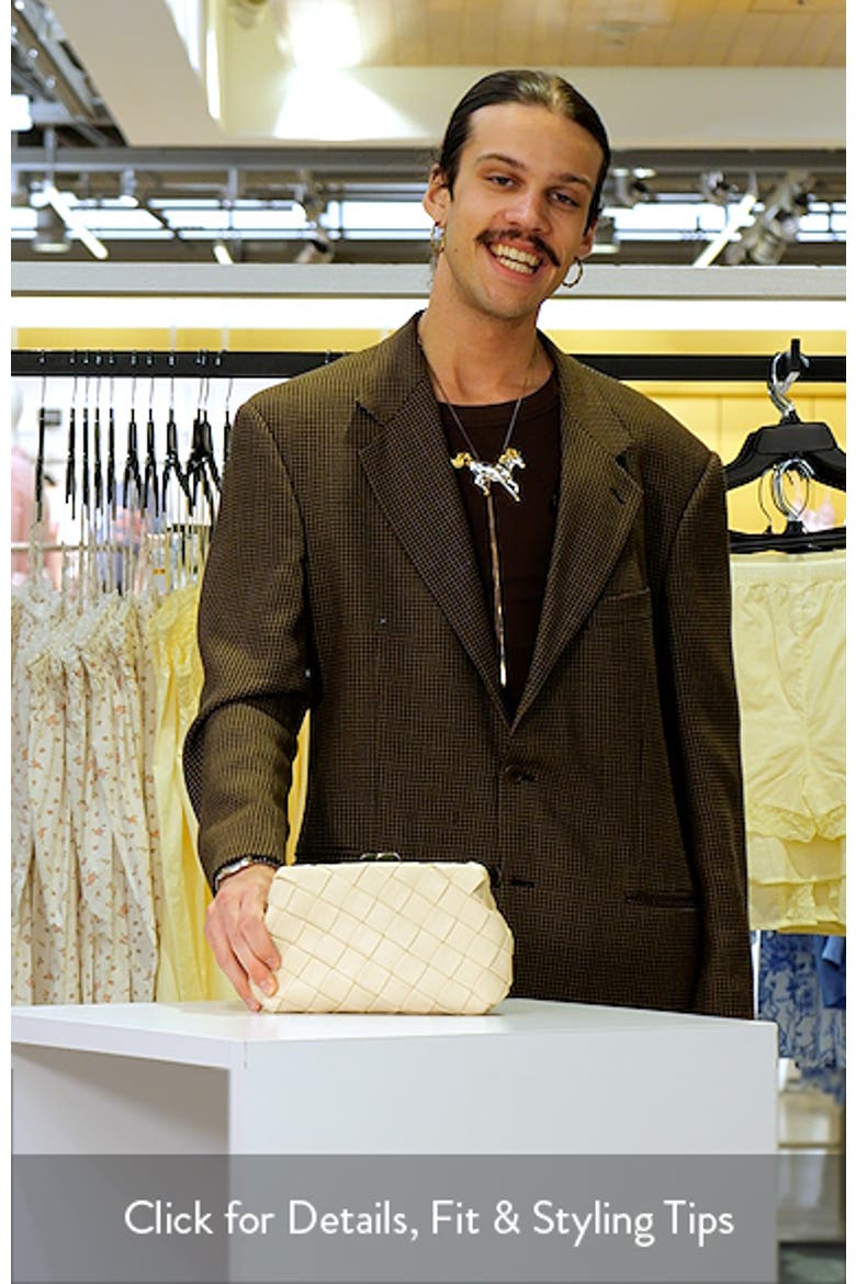 Quinn Woven Faux Leather Clutch video