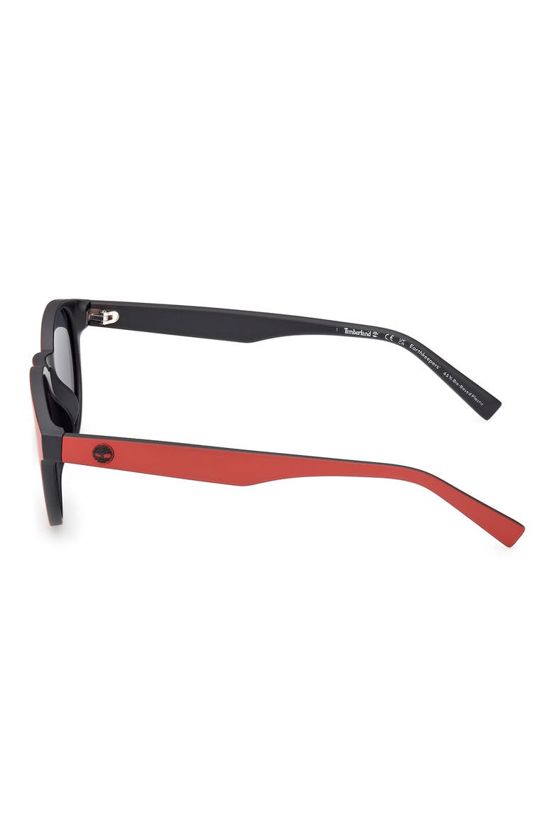 49mm Sunglasses, Alternate, color, MATTE RED / SMOKE POLARIZED