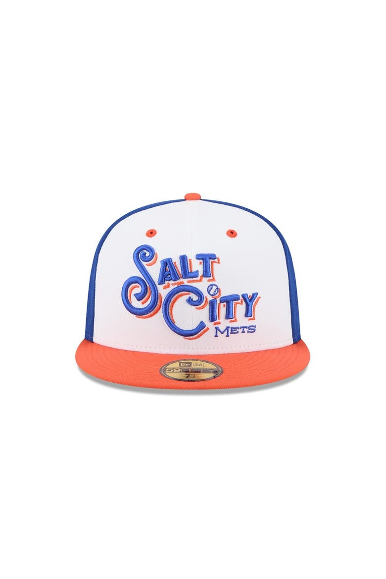 Men's New Era  Blue Syracuse Mets Theme Nights 59FIFTY Fitted Hat, Alternate, color, White