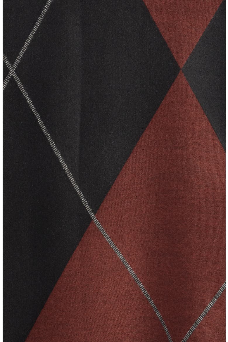 Argyle Wrap Scarf, Main, color, BLACK NEUTRAL
