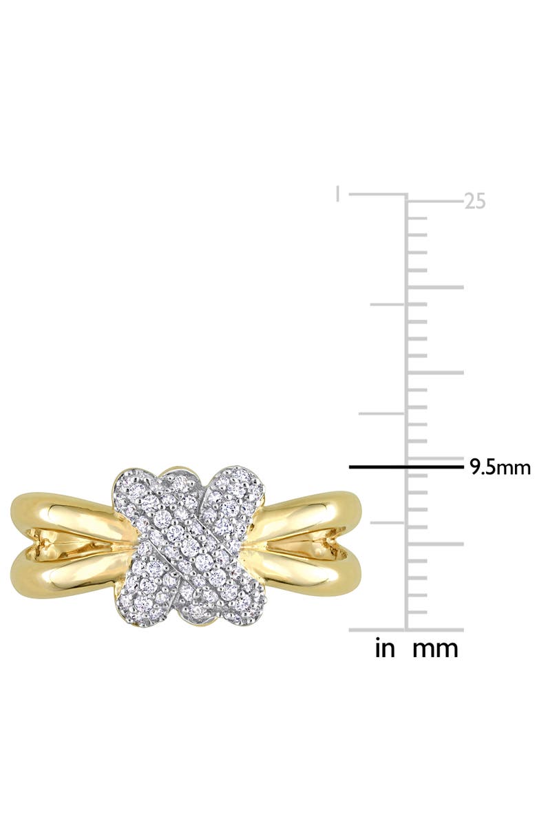 Julianna B. Diamond Love Knot Split-Shank Ring 14k, Alternate, color, Diamond/Gold