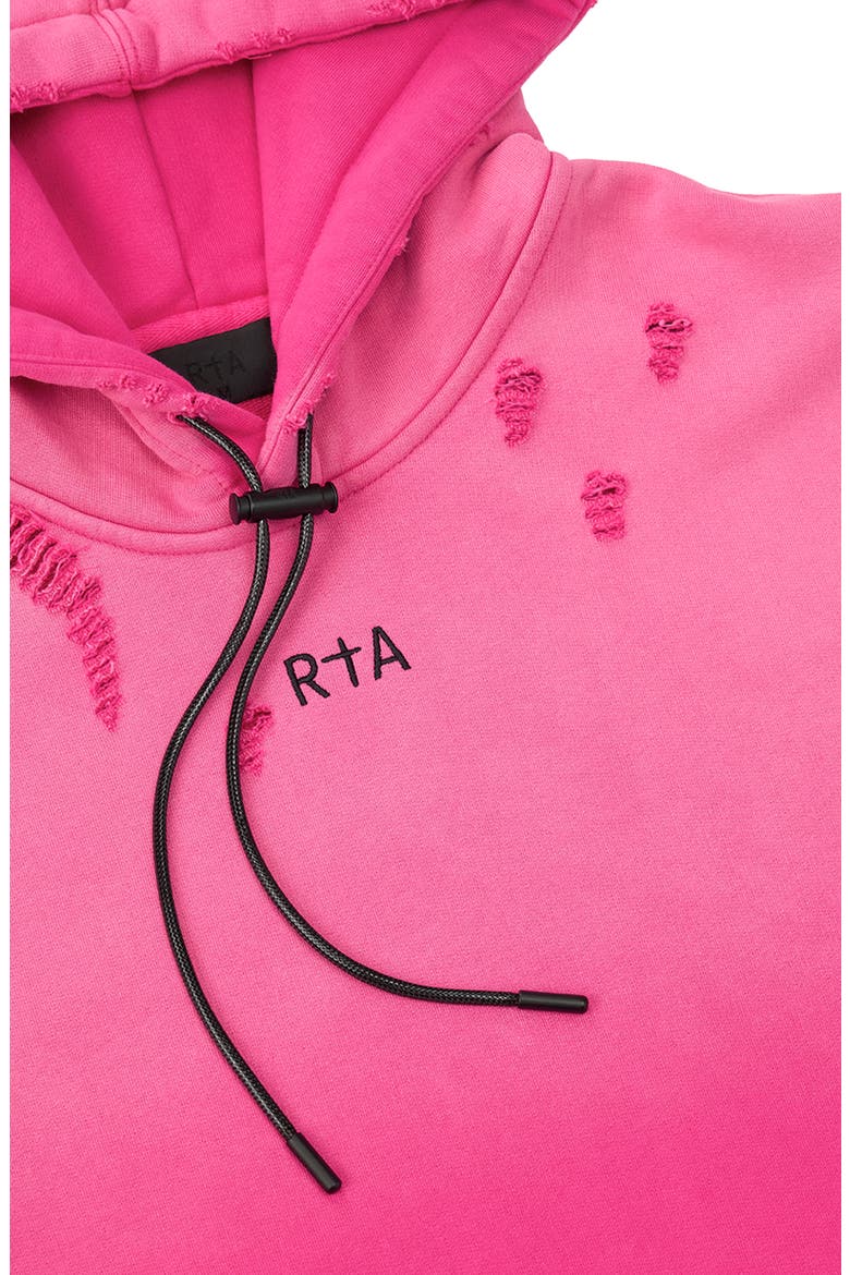 Dion Distressed Hoodie, Alternate, color, VINTAGE FUCHSIA