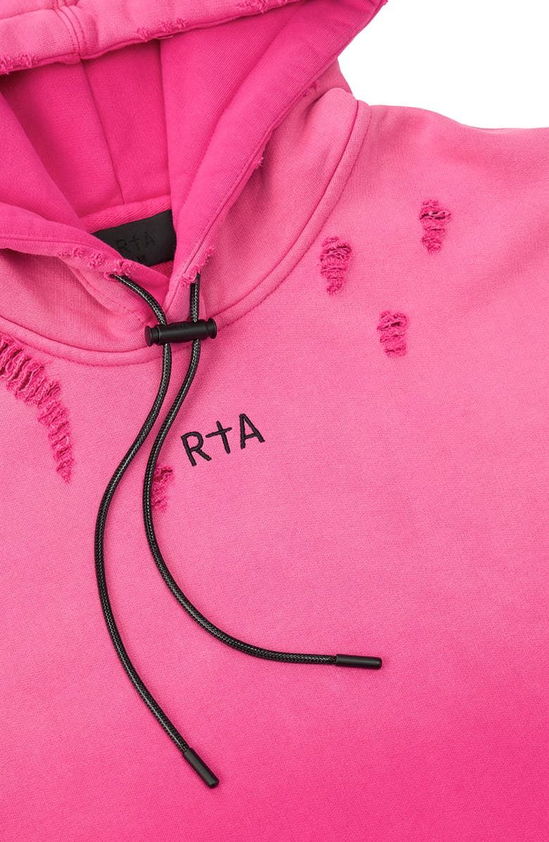 RtA Dion Distressed Hoodie, Alternate, color,