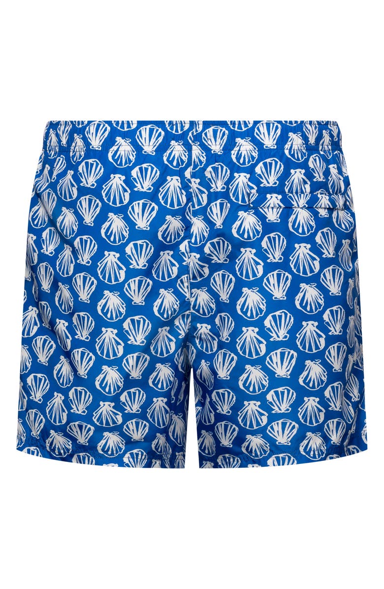Eton Seashell Swim Trunks, Alternate, color, Dark Blue